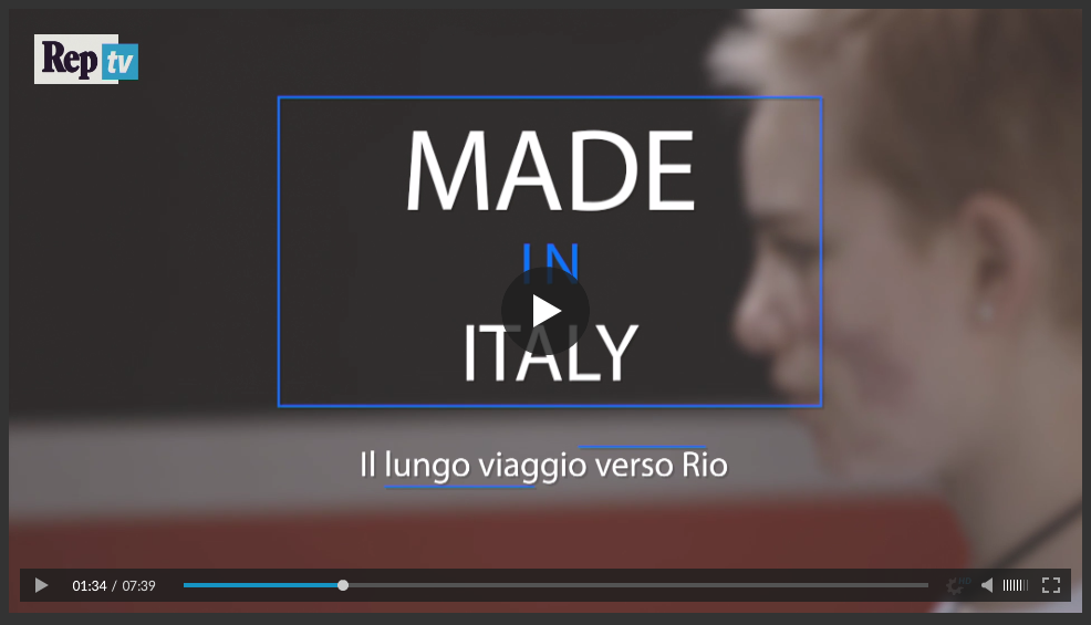 La video Intervista di Bebe Vio per "Made in Italy" pubblicato da Repubblica TV